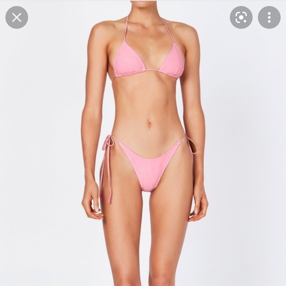 Triangl swimwear pink terry aster bikini
